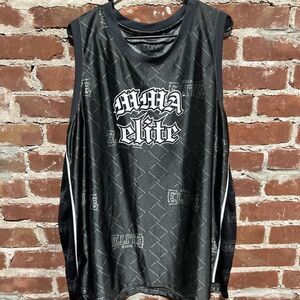 MMA Elite Tank Top Mens 2XL Basketball Jersey Black
